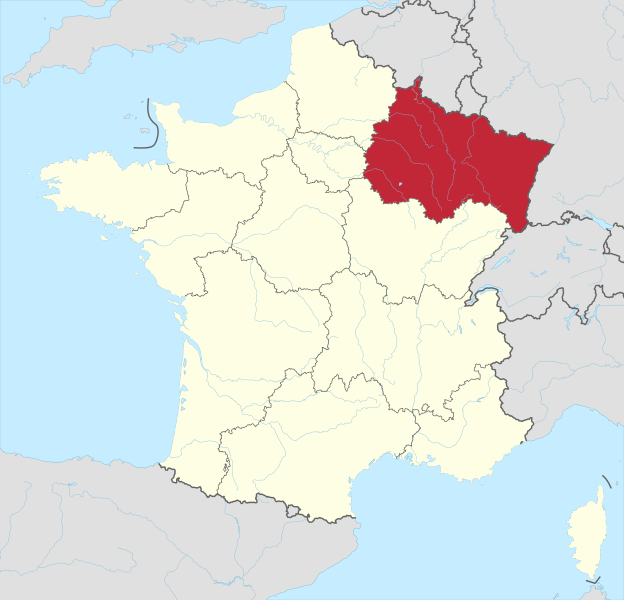 Grand-Est map