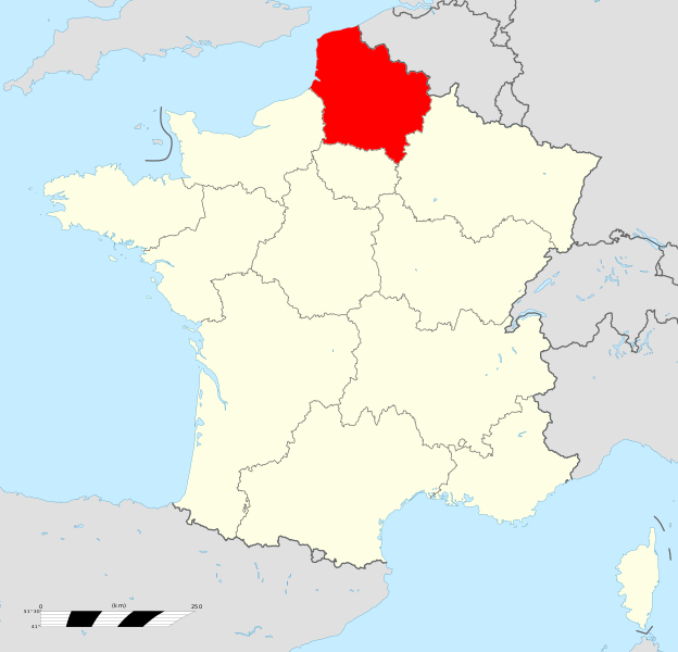 Hauts-de-France map