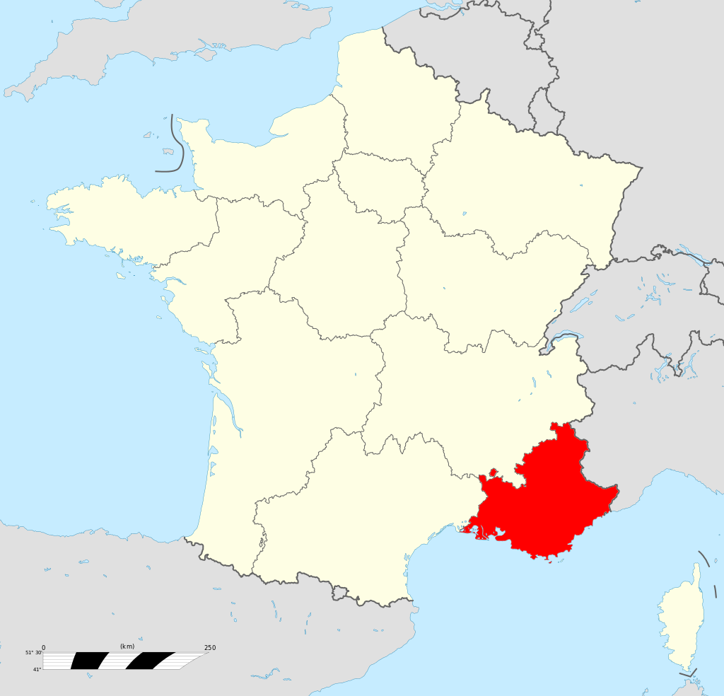 Provence-Alpes-Côte d'Azur map