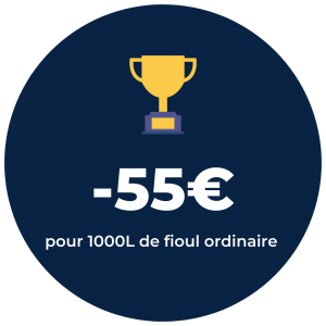 la réduction moyenne obtenue lors de la dernière action fioul était de 55e la réduction moyenne obtenue lors de la dernière action fioul était de 55e